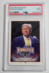 President Donald Trump 2024 Decision #1 Card Graded PSA 9 Mint - Picture 1 of 2