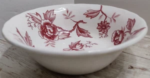 Double Phoenix Pink Flora Ironstone Soup/ Salad Bowls ~ Vintage ~ Lot of 4 ~ 6x2 - Picture 1 of 8