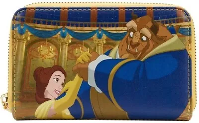 Wb  Loungefly Disney: Beauty & The Beast -belle Princess Scene Zip Around Wallet • 44.99€