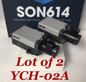 Lot of 2 GANZ YCH-02A Security Color Cameras W/ New 3.5-8mm 24vac/12vdc TESTED! - Picture 1 of 10
