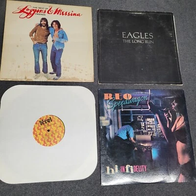 Creedence Clearwater Revival Eagles Loggins Messina REO 4 Vinyl Record Set Good - Image 1 of 3