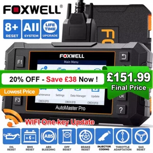 FOXWELL NT624Elite Car All System Fault Diagnostic Tool OBD2 Scanner DPF ABS OIL - Picture 1 of 20