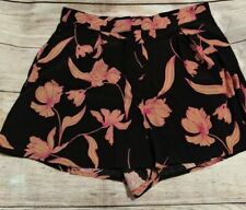NWT - Code X Mode Women's Black Floral Pleated Shorts - Size Medium