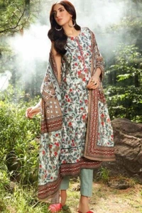 2pc ORIGINAL GUL AHMED PRINTED KHADDAR SHIRT & DUPATTA SUIT. UNSTITCHED. PISTA - Picture 1 of 2