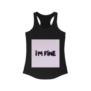 I'm Fine Damen Junior Teen Racerback schmale Passform leichtes Sommer Tank Top XS-2XL - Bild 1 von 11