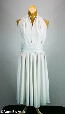 Vestido halter blanco Marilyn 3 piezas se parece a "The Seven Year Itch" Disfraz 4940 Foto 1 de 4