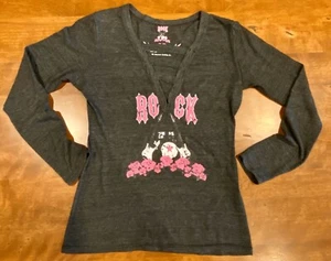 Girls So Nikki “ROCK” Top Grey & Pink Size 14  - Picture 1 of 4