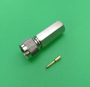 (1 SET) Mini Connettore Twist On Maschio UHF per RG58 - Venditore USA - Foto 1 di 2