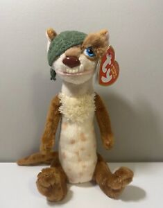 TY Beanie Baby “Buck” The One Eyed Weasel - Ice Age 3 Retired MWMT (7 Inch)