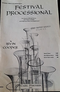 Festival Processional by Irvin Cooper Optional Brass Accompaniment [Carl Fischer - Picture 1 of 2