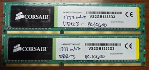 CORSAIR ValueSelect VS2GB1333D3 2GB DDR3-1333MHz PC3-10600 Desktop RAM USED - Picture 1 of 1