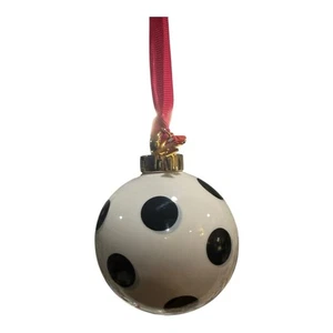 Kate Spade New York x Lenox Polka Dot Ornament –Black & White Rare Holiday Decor - Picture 1 of 8