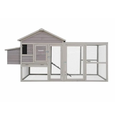 Samland Wooden Outdoor Chicken Coop with Nesting Box, Large Run & Waterproof ... - image 1 of 4