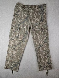 Vintage Mossy Oak Camo Pants Mens 36x30 80's Real Tree Hunting Grunge - Picture 1 of 17