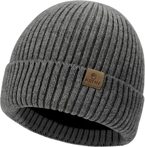 LiuSuper XXL Oversized Beanie Mütze für Damen und Herren, Einheitsgröße, dunkelgrau  - Bild 1 von 6