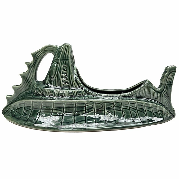 Taza Trader Sam's Grog Grotto Nautilus Tiki Tazón Verde 4ta Edición Disney Polinesio Foto 1 de 3