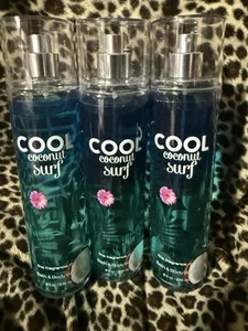 Bath & Body Works 3 X COOL COCONUT SURF 8 Oz FINE FRAGRANCE MISTS - Picture 1 of 1
