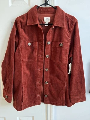 Chaqueta de pana St John’s Bay Fall m naranja quemado Foto 1 de 4