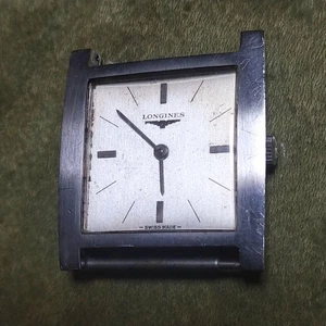 Reloj Longines Cuerda Manual Cuadrado Plata - Imagen 1 de 10