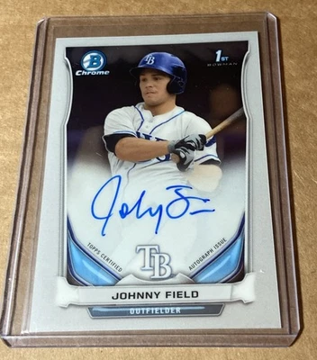2014 Bowman Chrome - Prospect Autographs Johnny Field #BCAP-JF (AU, RC) - Image 1 of 2