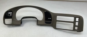 1996-2005 Chevy Astro GMC Safari Speedometer Cluster Radio Dash Bezel OEM Tan - Picture 1 of 19