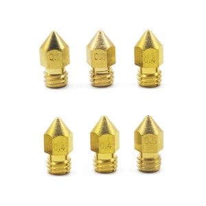 6pcs 3D -Drucker 0,2 mm + 0,3 mm + + Extruder -Messingdüsenkopf - Bild 1 von 4