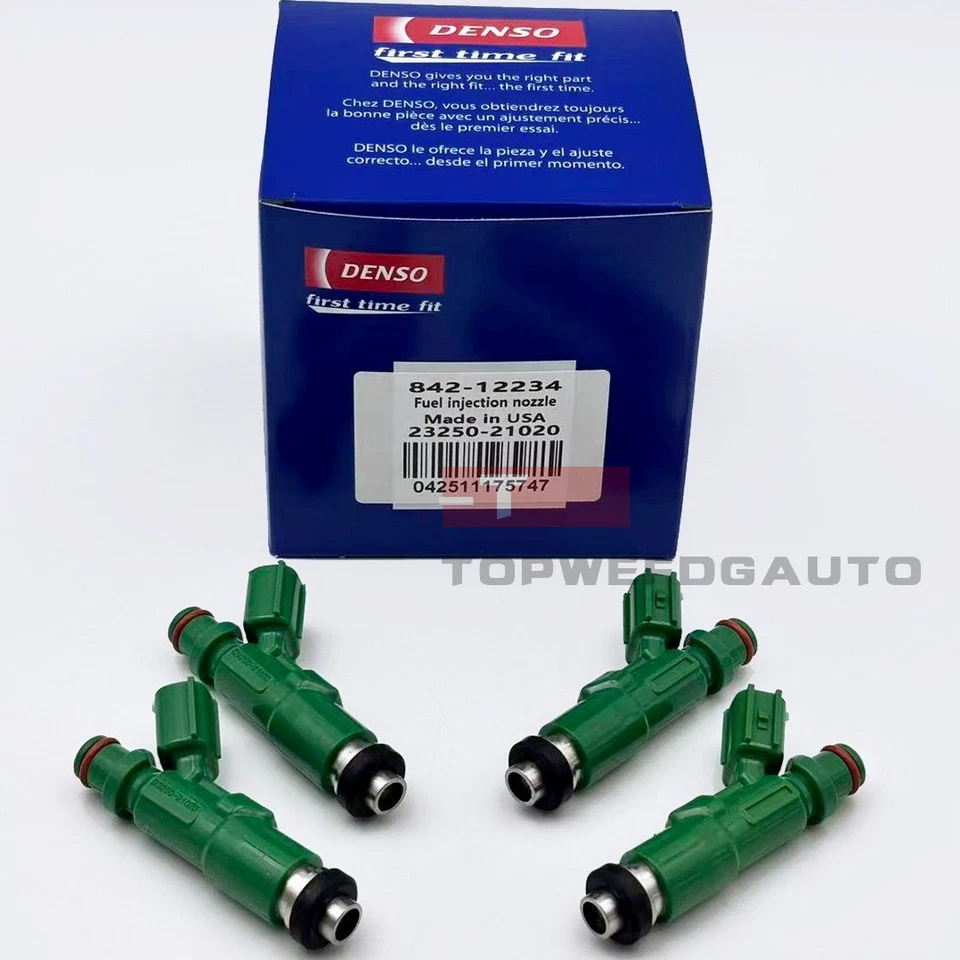 4PCS DENSO 23250-21020 Fuel Injectors for 2000-09 Toyota Prius Scion xA xB New Foto 1 de 4