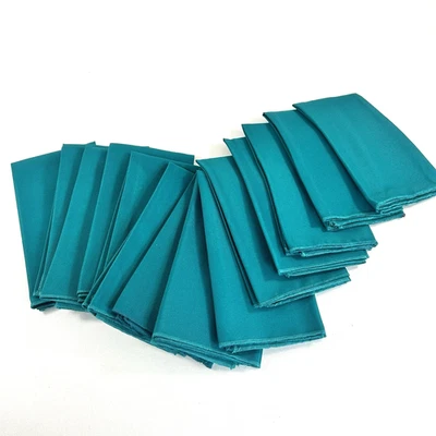 16”x 16” Premium Dinner Napkins set of 14 Cloth Cotton Blend Teal Turquoise Aqua - Image 1 of 4