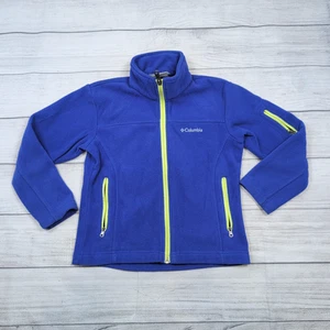 6/6x Columbia Blue Fleece Jacket - Picture 1 of 6