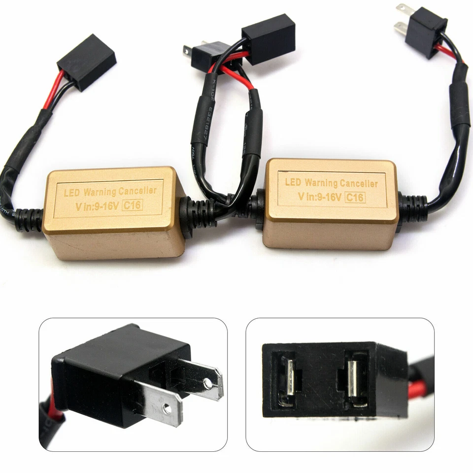 H7 Error Free Canbus LED Headlight Canceller Decoder Anti Flicker Load Resistor Foto 1 de 4