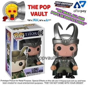 FUNKO POP VINYL MARVEL AVENGERS 02 LOKI BNIB + PROTECTOR VAULTED GRAIL RARE - Bild 1 von 7