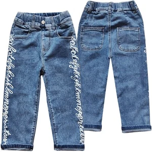 5119 4-11 years Kids Boys' Jeans Elastic Waist children's denim pants - Picture 1 of 7