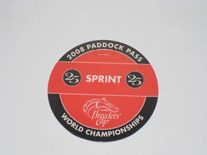 2008 Breeders' Cup Paddock Pass Sprint Ticket (Midnight Lute) - Bild 1 von 2