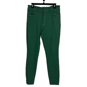 KUT FROM THE KLOTH Women’s Pants Sz 12 Color Green Pockets Flaw/Pucker Stretch - Picture 1 of 14