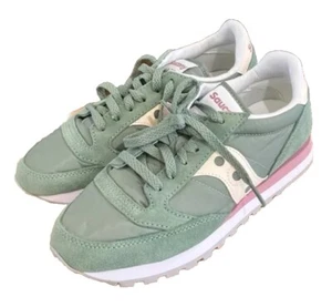 Scarpe donna Saucony Jazz S1044 672 sneakers casual verde rosa beige taglia 8 - Foto 1 di 12