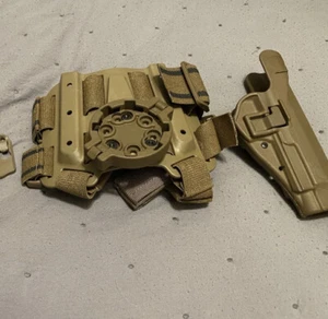 BLACKHAWK Drop Leg Holster Thigh Holster Beretta M9 M 92/96 M9 Plus Molle Rig RH - Picture 1 of 4