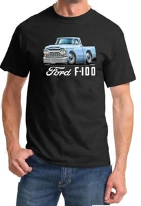 1960 Ford F100 F-100 Pickup LKW Vollfarb-T-Shirt NEU KOSTENLOSER VERSAND - Bild 1 von 11