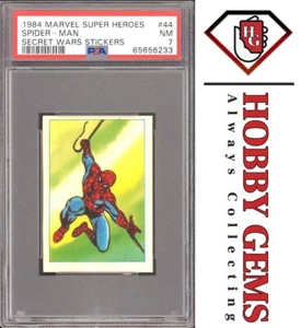 Pegatinas Spider-Man PSA 7 1984 Marvel Super Heroes Secret Wars #44 C2 - Imagen 1 de 2