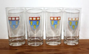 Set of 4 Vintage HARVARD Law School Barware 5-5/8" Cocktail Glasses, Veritas - Imagen 1 de 5