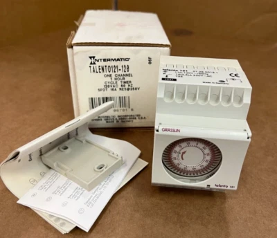 INTERMATIC TALENT0121-120,  ONE CHANNEL, 1 HOUR CYCLE TIMER, 120VAC, MAKE OFFER! - Image 1 of 4