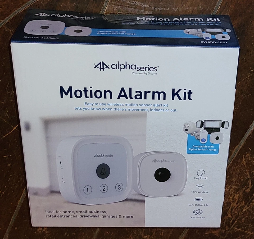 Alpha Series Weatherproof Wireless Motion Alarm Kit