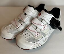 Scattante Road Bike Riding Shoes White Red Size EU 38 US 7 Cleats