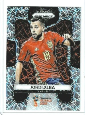 2018 Panini Prizm World Cup Soccer Jordi Alba (Spain) Lazer PRIZM - Image 1 of 2
