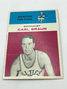 Baloncesto Fleer Carl Braun 1961 Boston Celtics #7 - Imagen 1 de 10