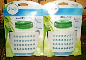 Febreze Espacios Pequeños PRADOS Y LLUVIA 2 recambios 2 soportes se adapta a Set & Refresh - Imagen 1 de 4