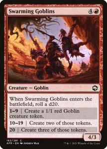 1x Swarming Goblins NM Eng MTG - Adventures in the Forgotten Realms - Picture 1 of 1