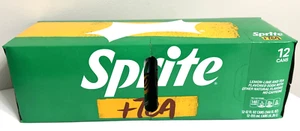 SPRITE + TEA Limited Edition Lemon Lime Iced Tea Soda Drink (12 OZ 12 PACK) NEW - Picture 1 of 5