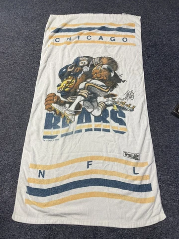 VINTAGE 1988 JACK DAVIS NFL CHICAGO BEARS BEACH TOWEL Cover