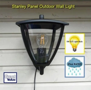 STANLEY PANEL LANTERN WALL LIGHT - Picture 1 of 6