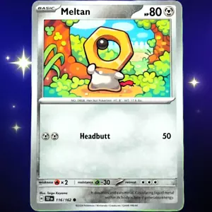 Meltan - Común - Juego de cartas coleccionables Pokémon Fuerzas temporales escarlata y violeta #116/162 - Imagen 1 de 3